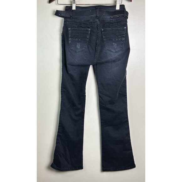 Push Up Stretch flared Leg Womens Black Jeans Colombian Tight Butt Lifting Faja - Picture 10 of 15